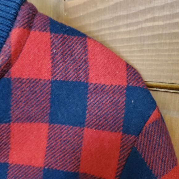 J.Crew Wool Buffalo Check Plaid Bomber Jacket - Picture 7 of 16